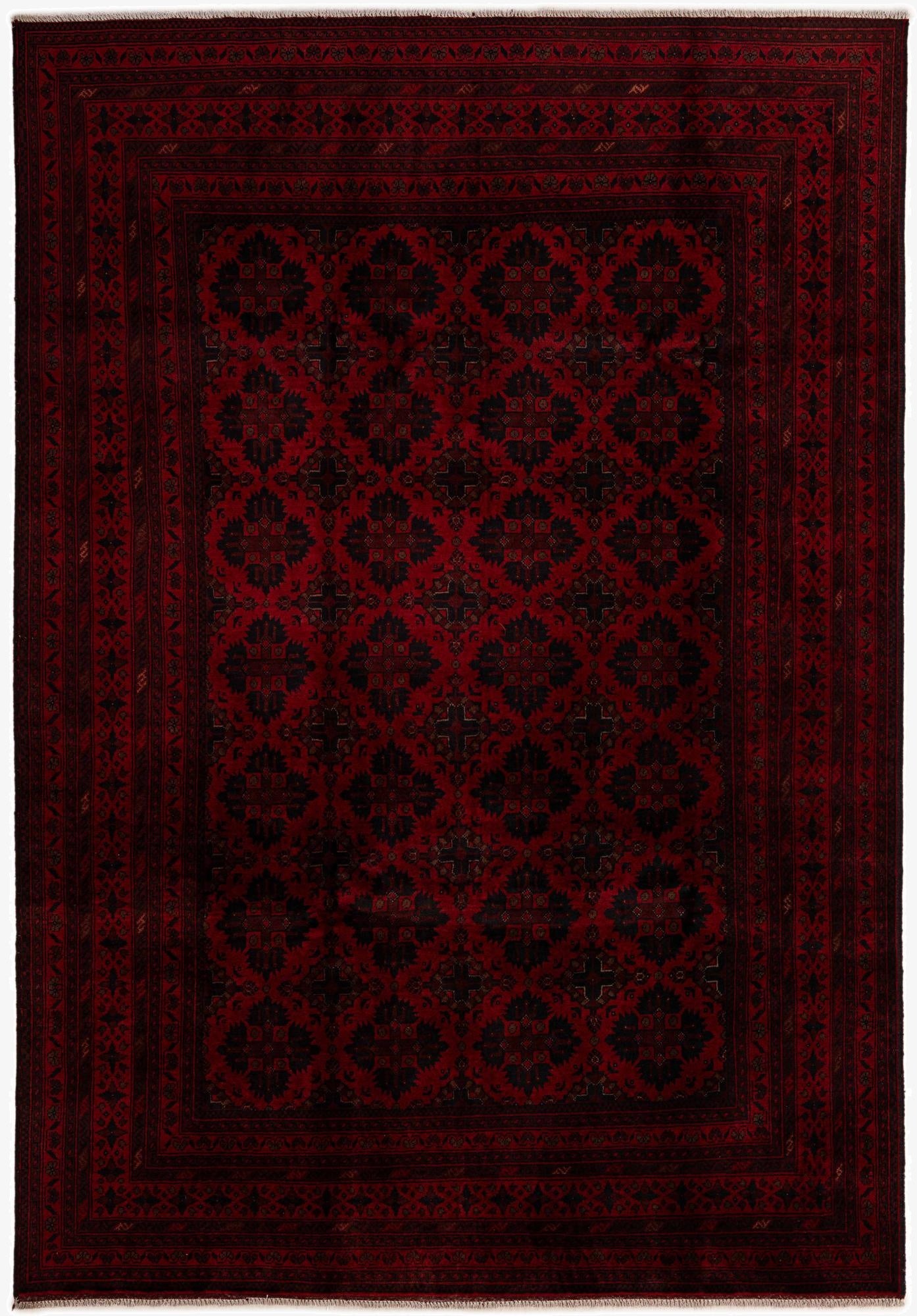 6' 8 x 9' 6  Hand Knotted Khal Mohammadi Wool Rug