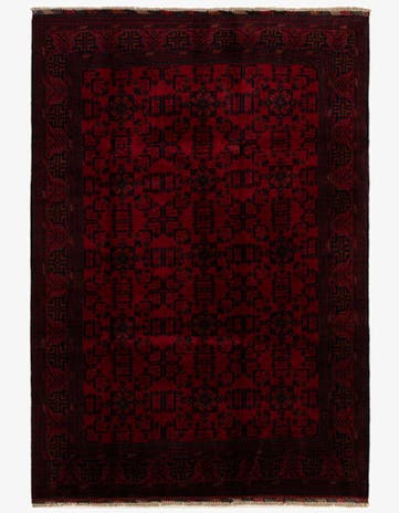 6' 8 x 9' 8 Hand Knotted Khal Mohammadi Wool Rug