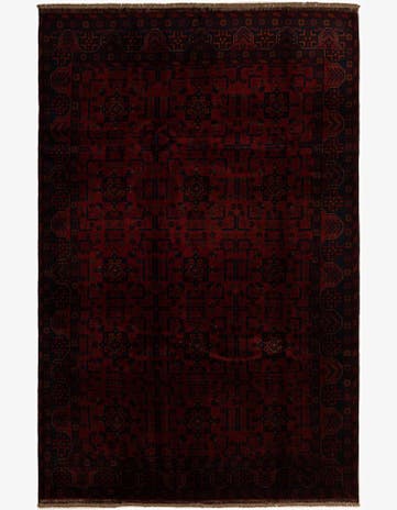 6' 6 x 10' 2 Hand Knotted Khal Mohammadi Wool Rug