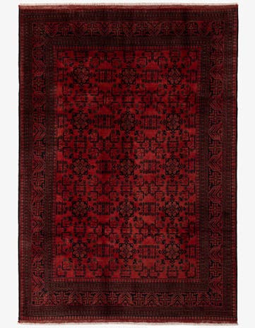 6' 7 x 9' 8 Hand Knotted Khal Mohammadi Wool Rug