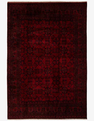 6' 7 x 9' 10 Hand Knotted Khal Mohammadi Wool Rug