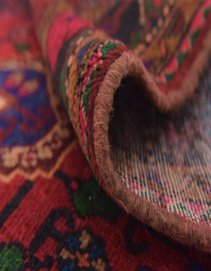 Detail image of 4' 7 x 7' 10 Hand Knotted Khamseh Persian Wool Rug