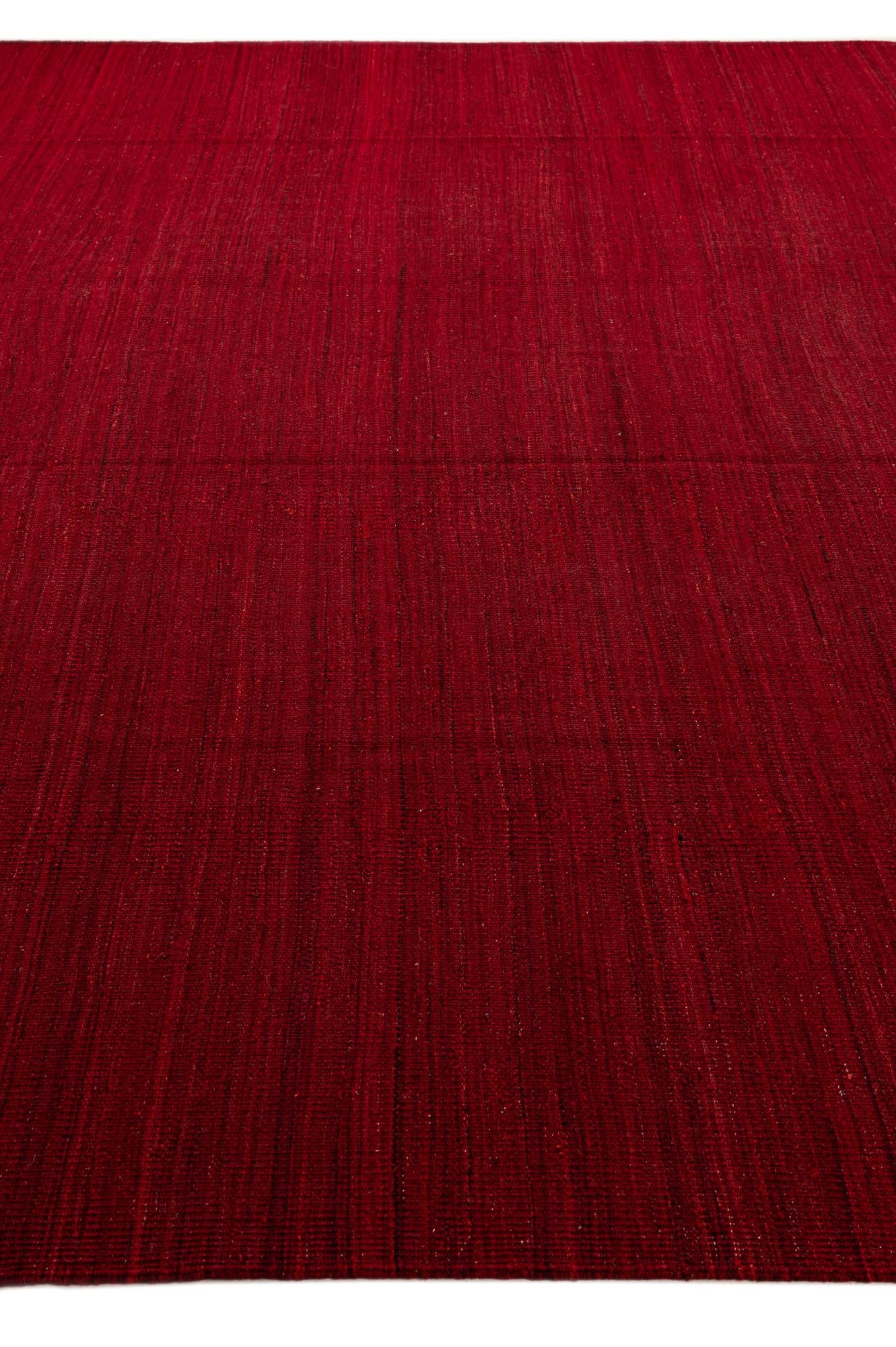 12' 10 x 18' 11 Hand Woven Kilim Afghan Wool Rug