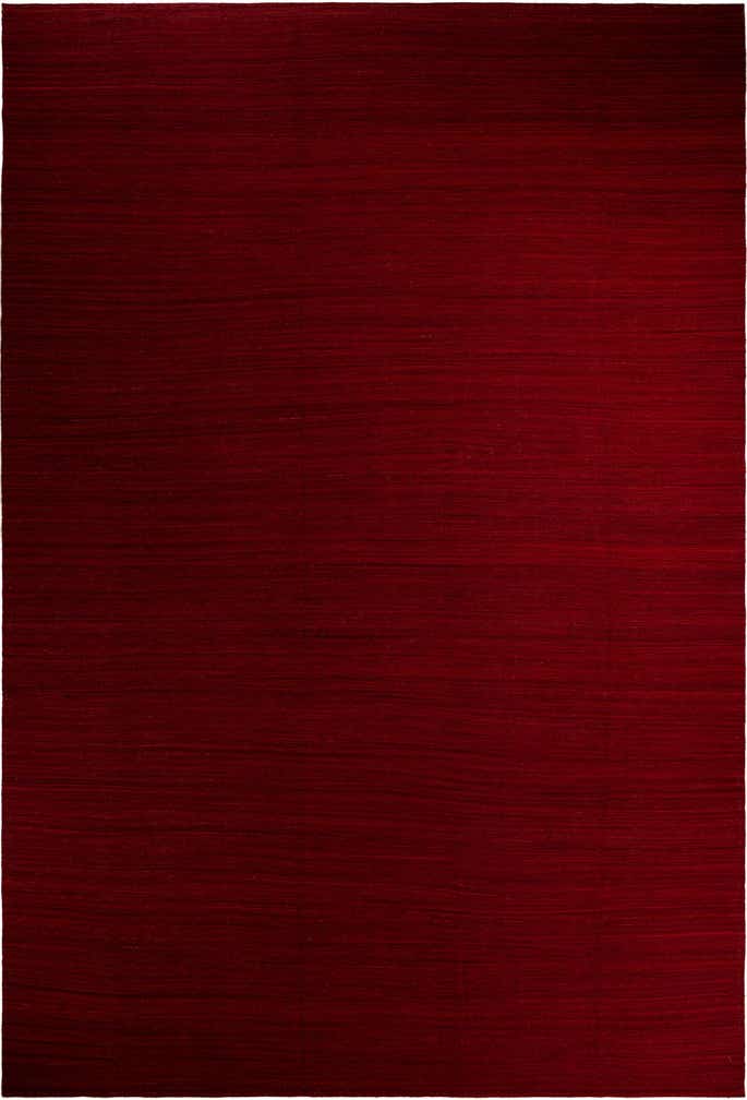 12' 10 x 18' 11 Hand Woven Kilim Afghan Wool Rug