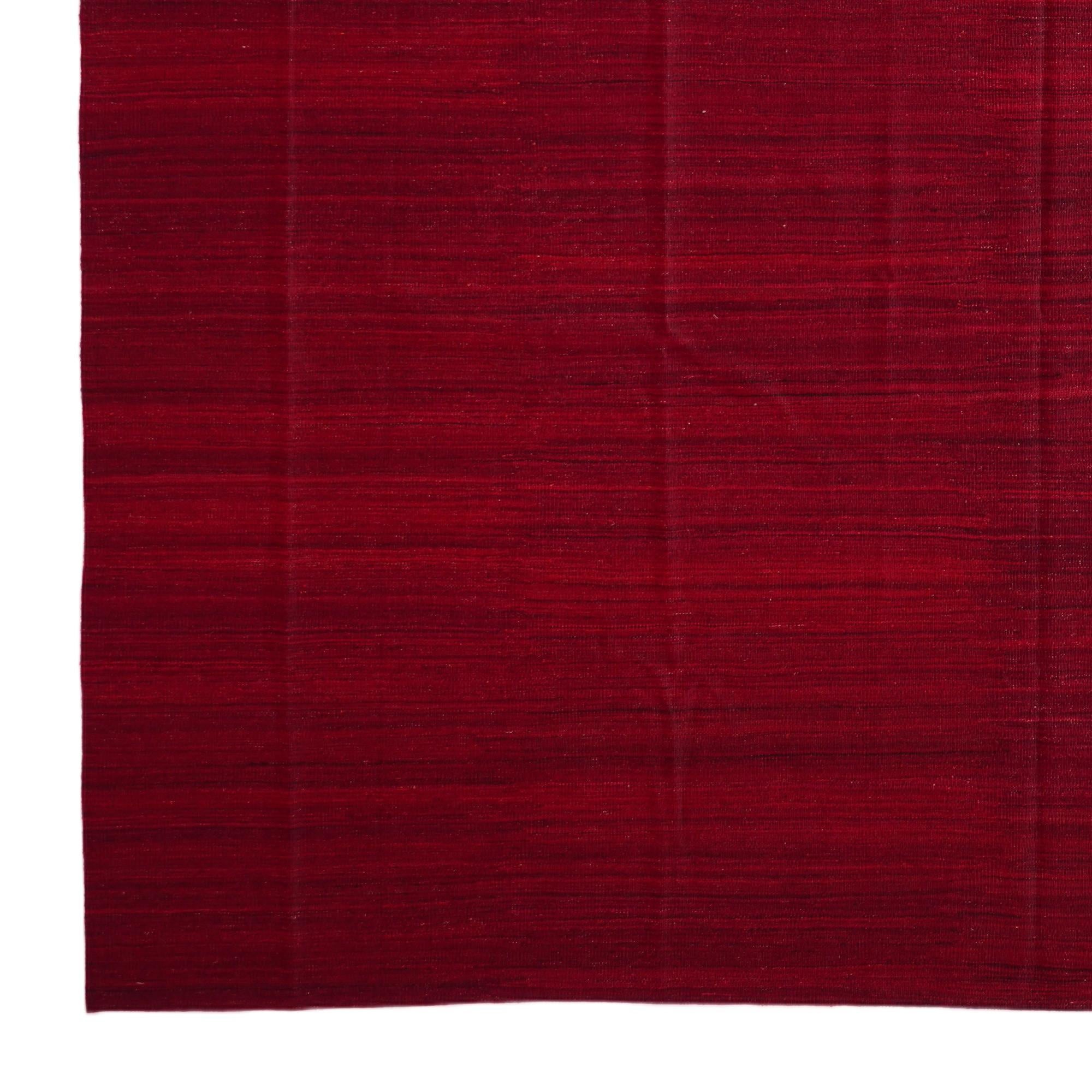 11' 6 x 15' 8 Hand Woven Kilim Afghan Wool Rug