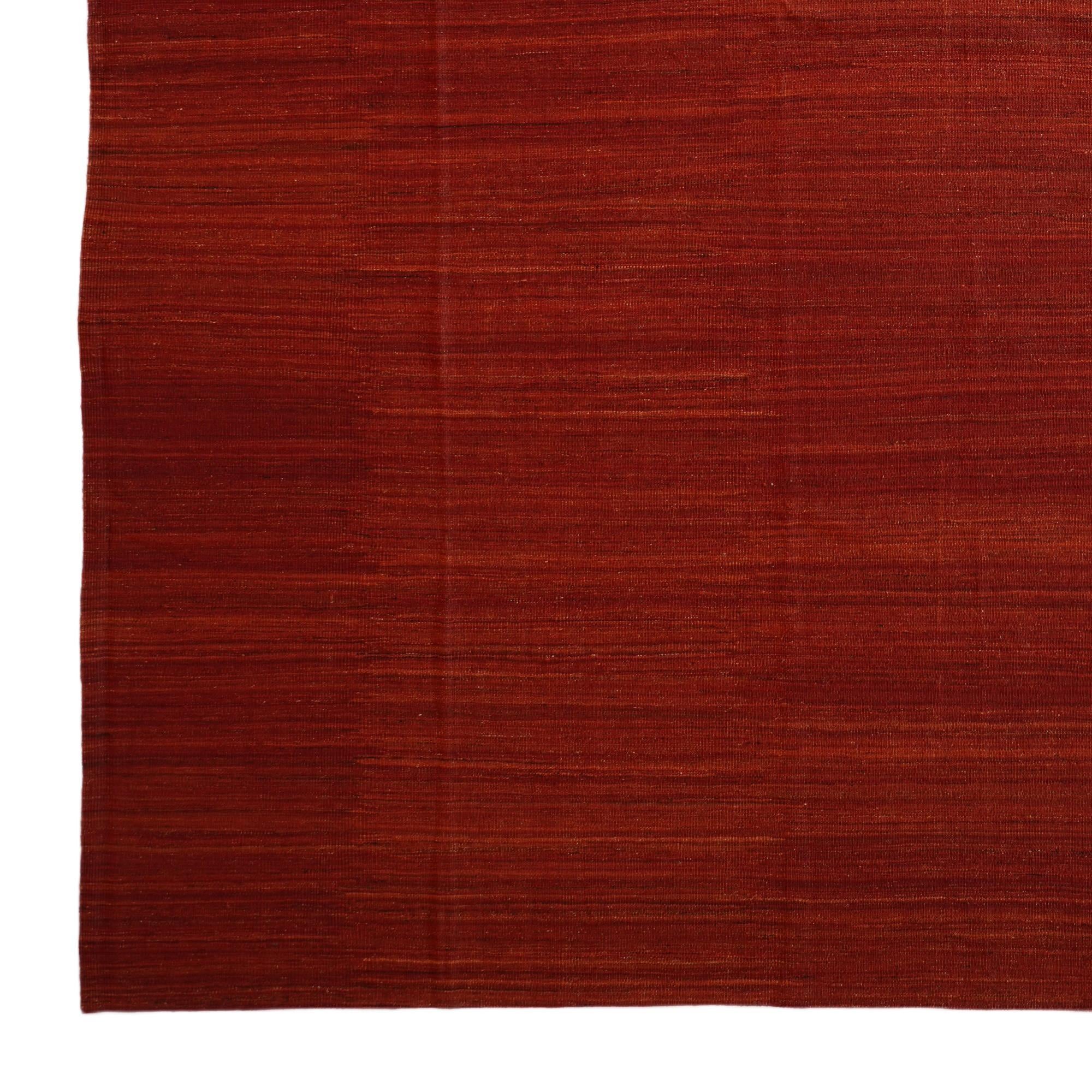 13' 1 x 18' 6 Hand Woven Kilim Afghan Wool Rug