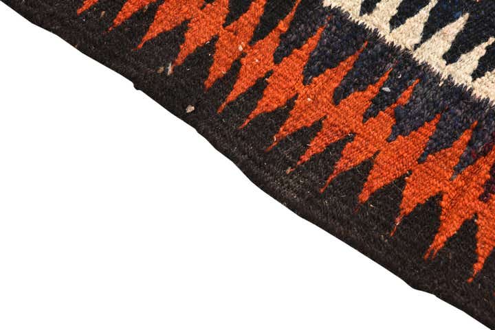 5' x 8' 7 Hand Woven Kilim Fars Wool Rug