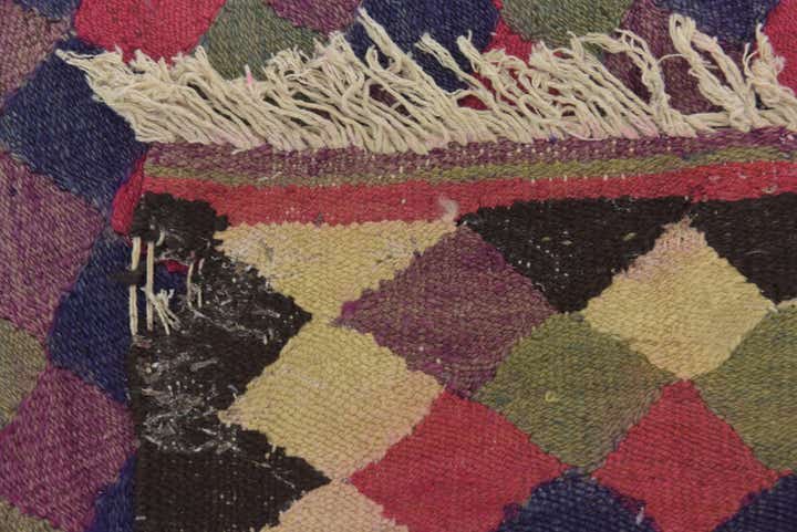4' 6 x 8' Hand Woven Kilim Fars Wool Rug