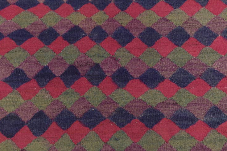 Detail image of 4' 6 x 8' Hand Woven Kilim Fars Wool Rug