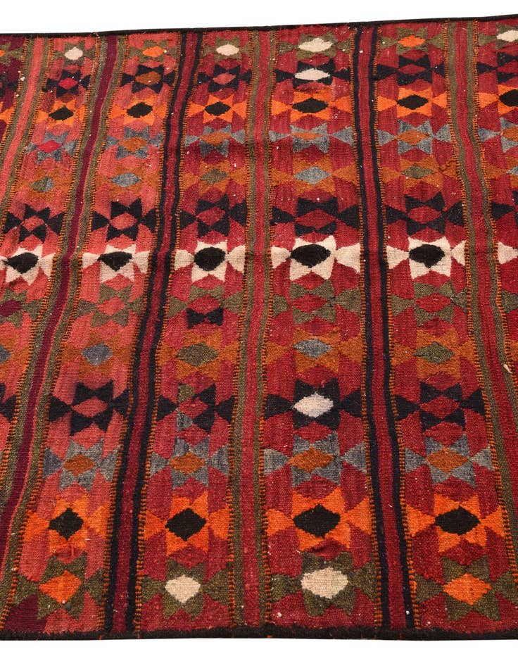 Detail image of 4' 8 x 7' 9 Hand Woven Kilim Fars Wool Rug