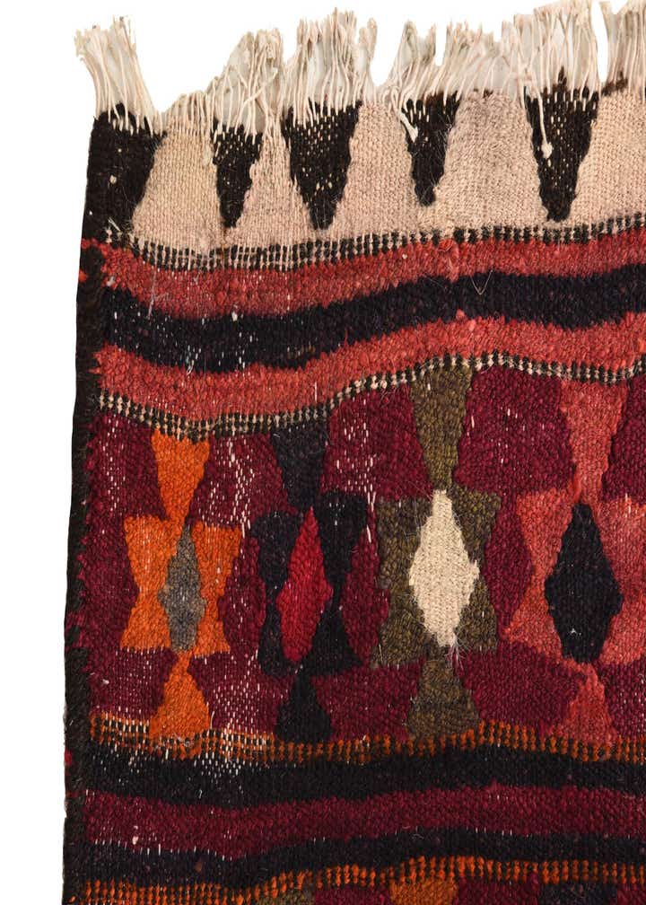 4' 8 x 7' 9 Hand Woven Kilim Fars Wool Rug