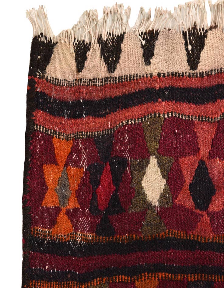 Detail image of 4' 8 x 7' 9  Hand Woven Kilim Fars Wool Rug