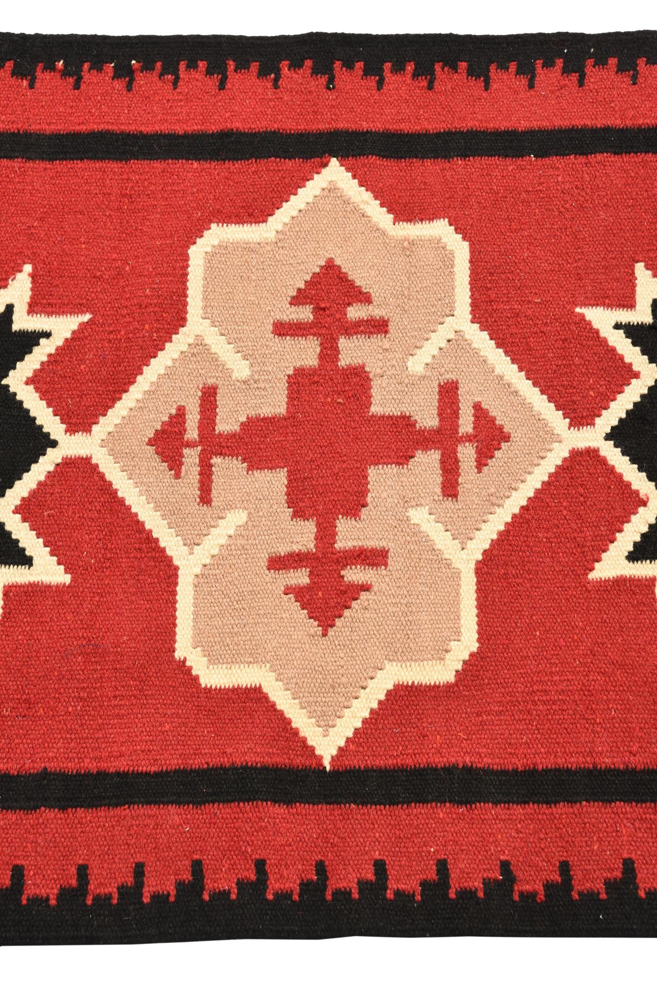 2' 3 x 4' 7 Hand Woven Kilim Fars Wool Rug
