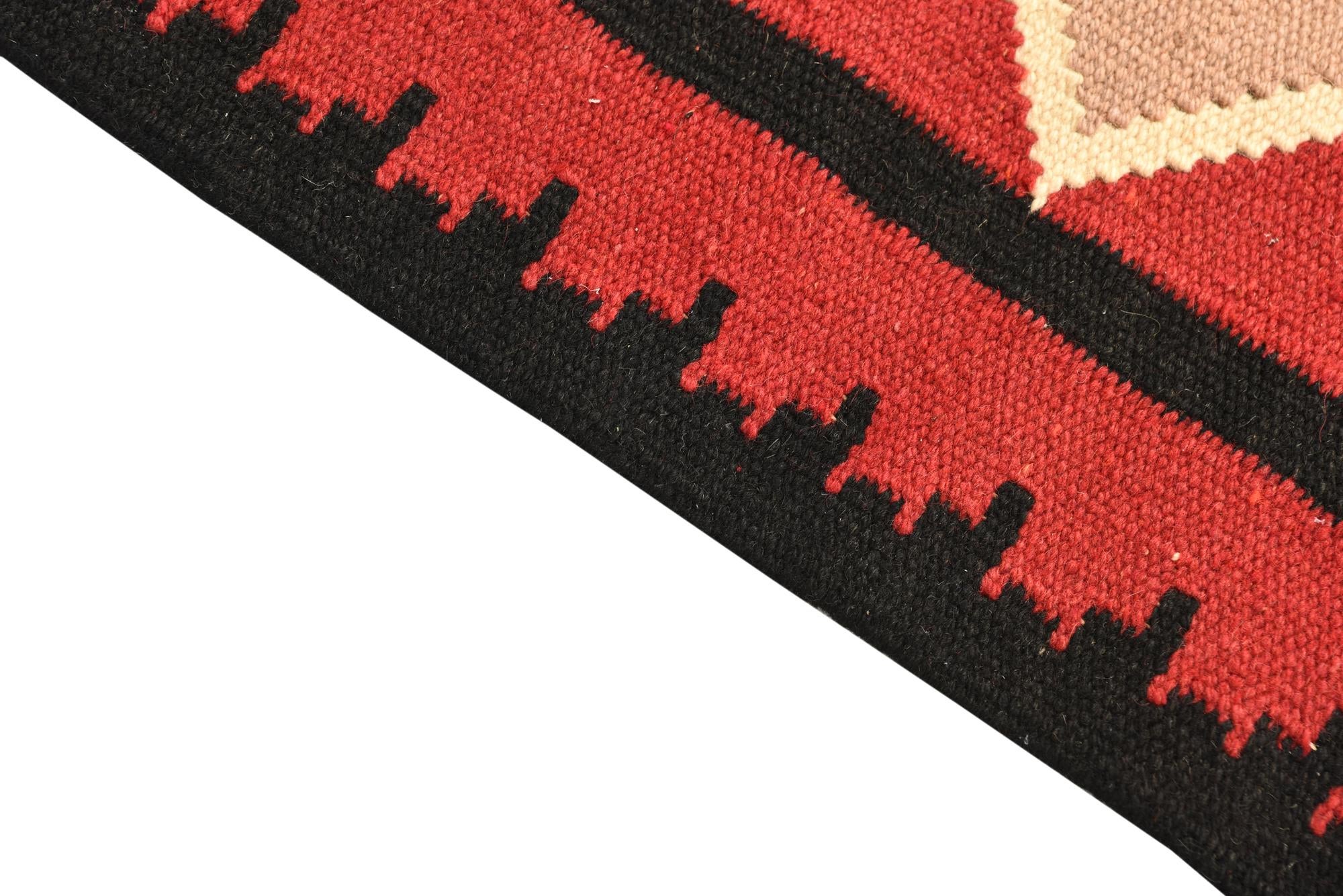2' 3 x 4' 7 Hand Woven Kilim Fars Wool Rug