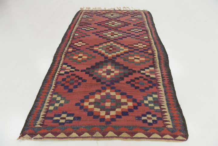 150cm x 265cm Tejido a mano Kilim Fars Alfombra Lana