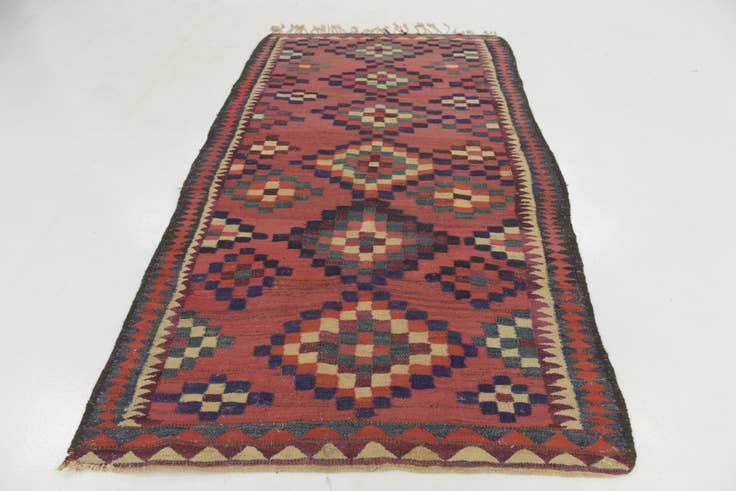 Detail image of 150cm x 265cm Tejido a mano Kilim Fars Alfombra Lana