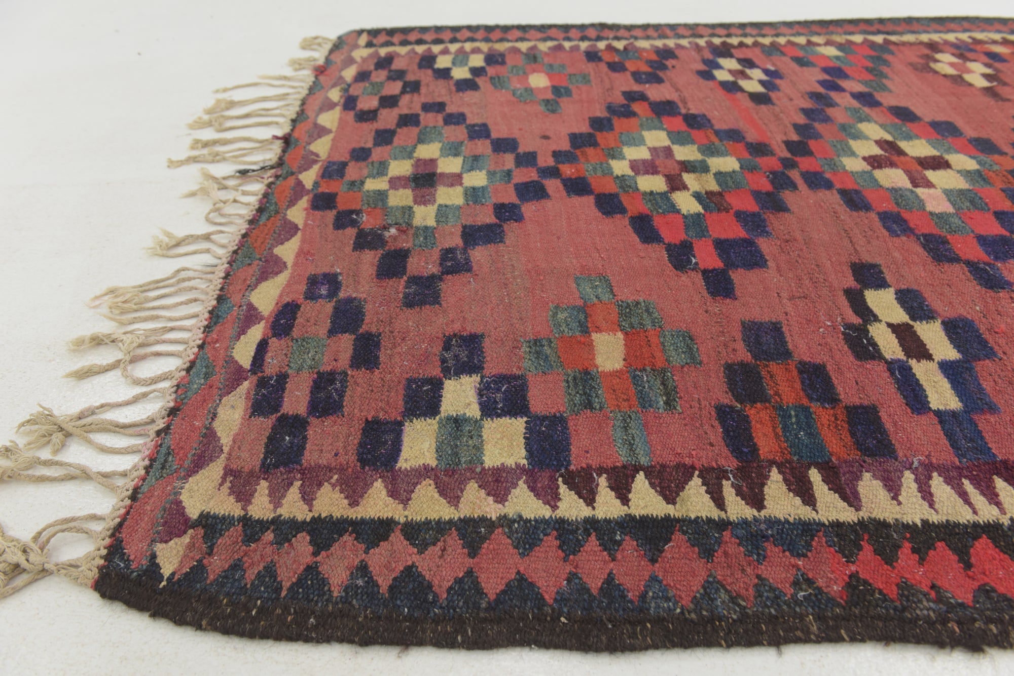 150cm x 265cm Tejido a mano Kilim Fars Alfombra Lana