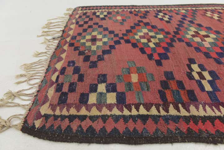 150cm x 265cm Tejido a mano Kilim Fars Alfombra Lana