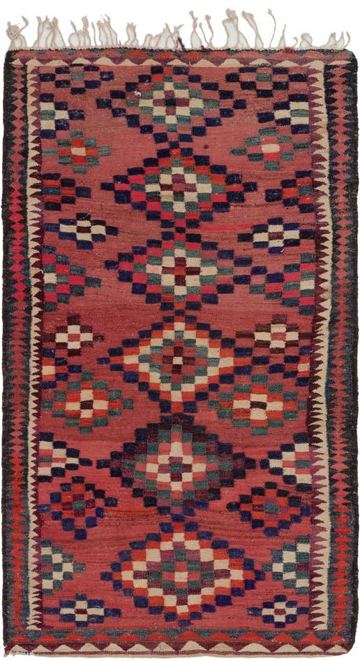 Detail image of 150cm x 265cm Tejido a mano Kilim Fars Alfombra Lana