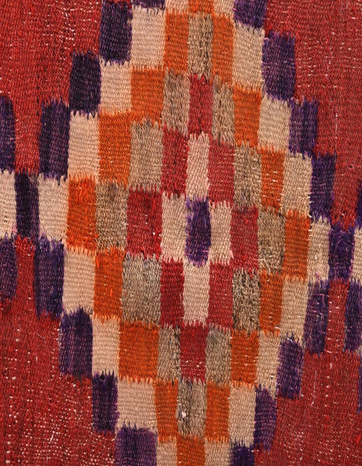 Detail image of 4' 6 x 8' 4  Hand Woven Kilim Fars Wool Rug
