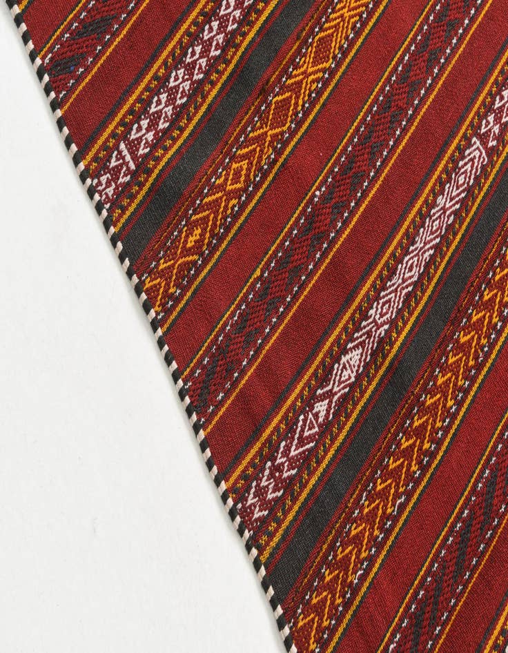 Detail image of 4' 8 x 6' 1  Hand Knotted Kilim Fars Persian Wool Rug