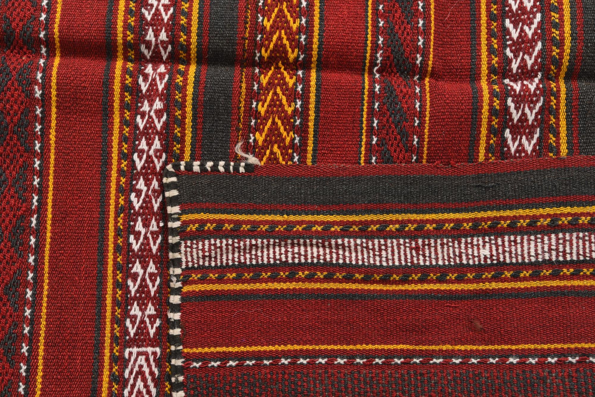 4' 8 x 6' 1 Hand Knotted Kilim Fars Persian Wool Rug