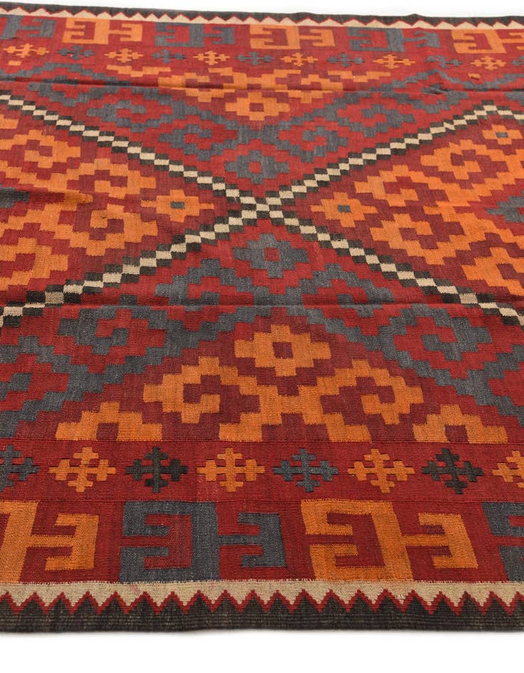Detail image of 6' 4 x 9' 6 Hand Woven Kilim Fars Wool Rug