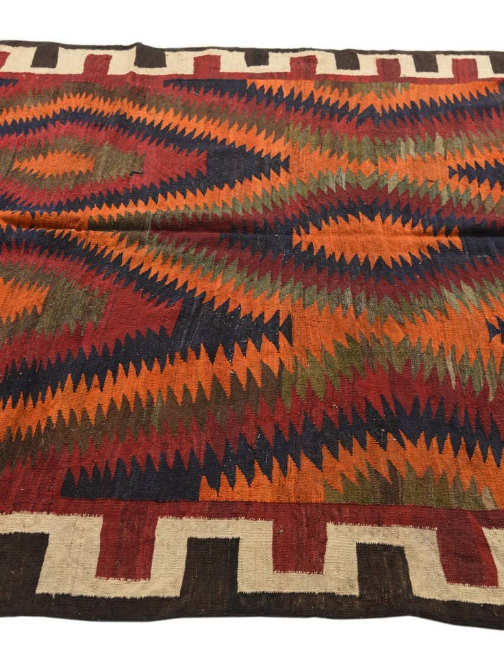 Detail image of 5' 7 x 8' 10  Hand Woven Kilim Fars Wool Rug