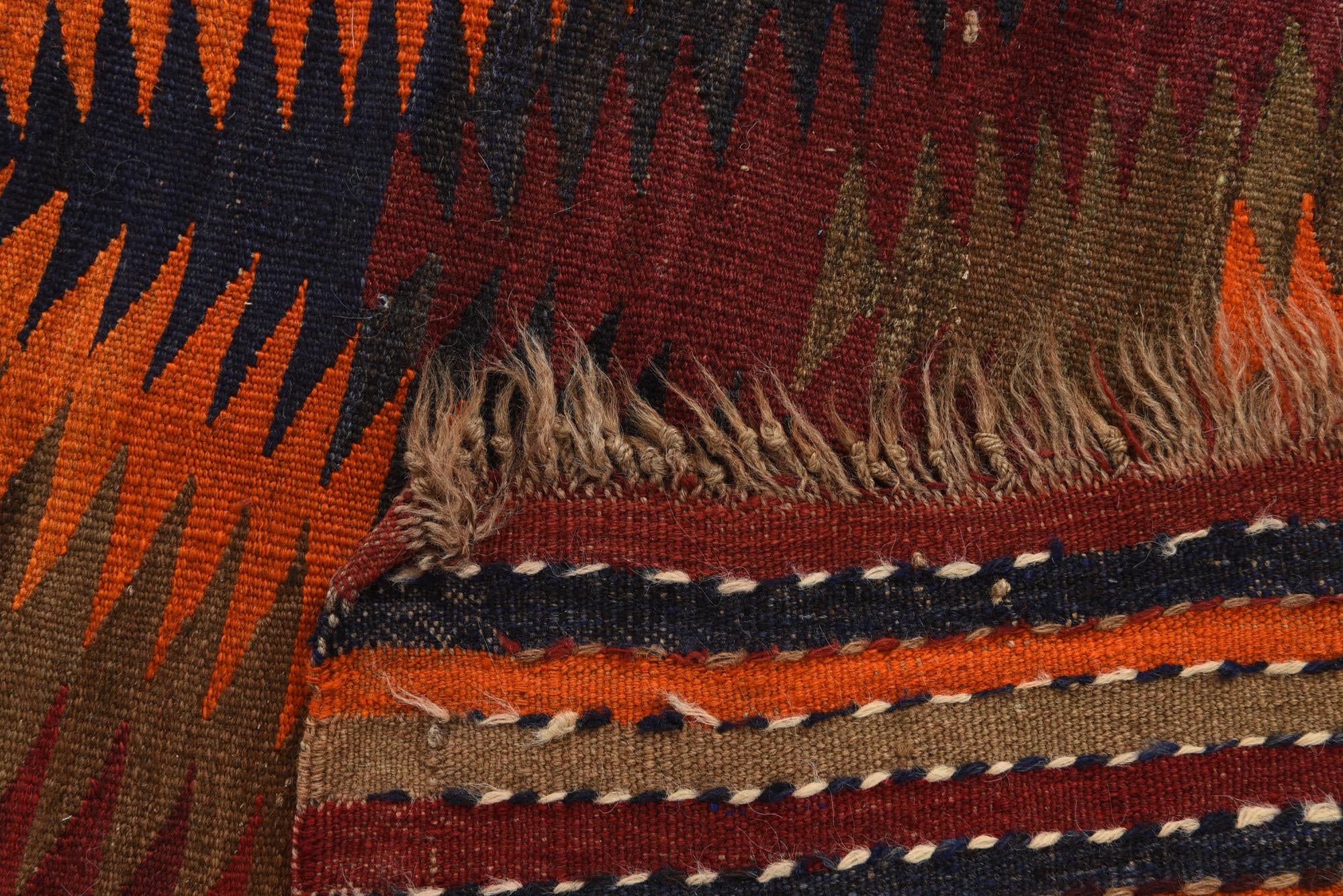 5' 7 x 8' 10 Hand Woven Kilim Fars Wool Rug