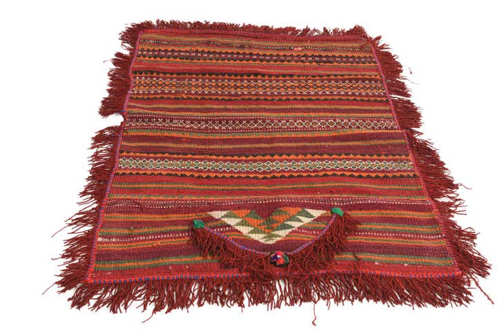 2' 10 x 4' 1 Hand Woven Kilim Fars Wool Rug