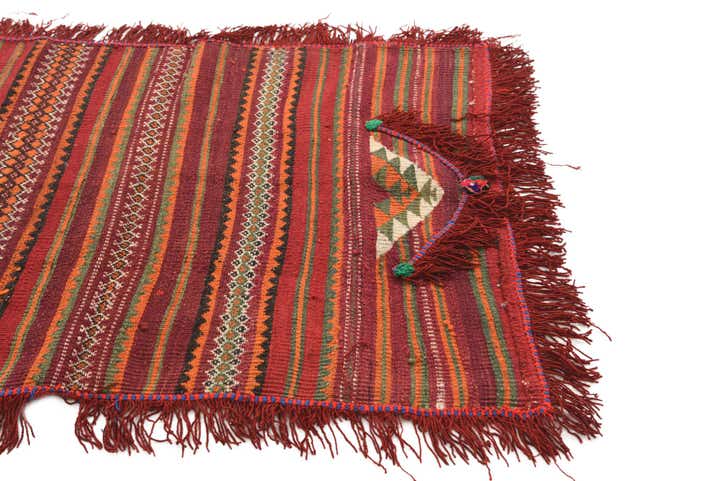 2' 10 x 4' 1 Hand Woven Kilim Fars Wool Rug