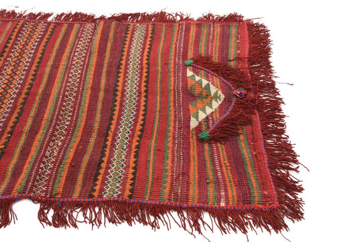 Detail image of 2' 10 x 4' 1 Hand Woven Kilim Fars Wool Rug