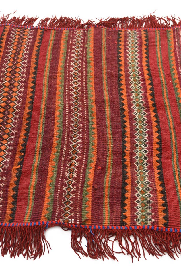Detail image of 2' 10 x 4' 1 Hand Woven Kilim Fars Wool Rug