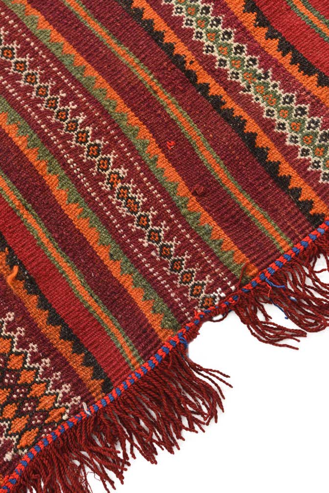 2' 10 x 4' 1 Hand Woven Kilim Fars Wool Rug
