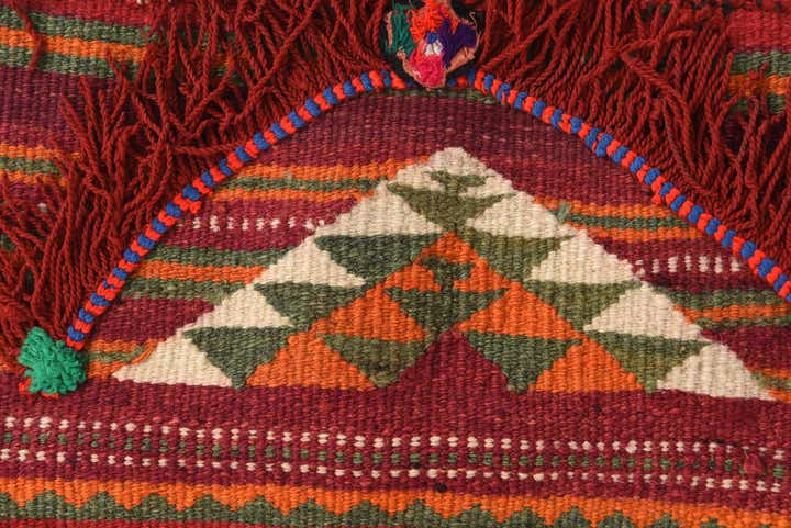 2' 10 x 4' 1 Hand Woven Kilim Fars Wool Rug