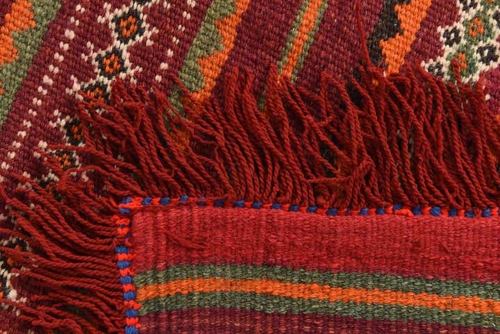 2' 10 x 4' 1 Hand Woven Kilim Fars Wool Rug