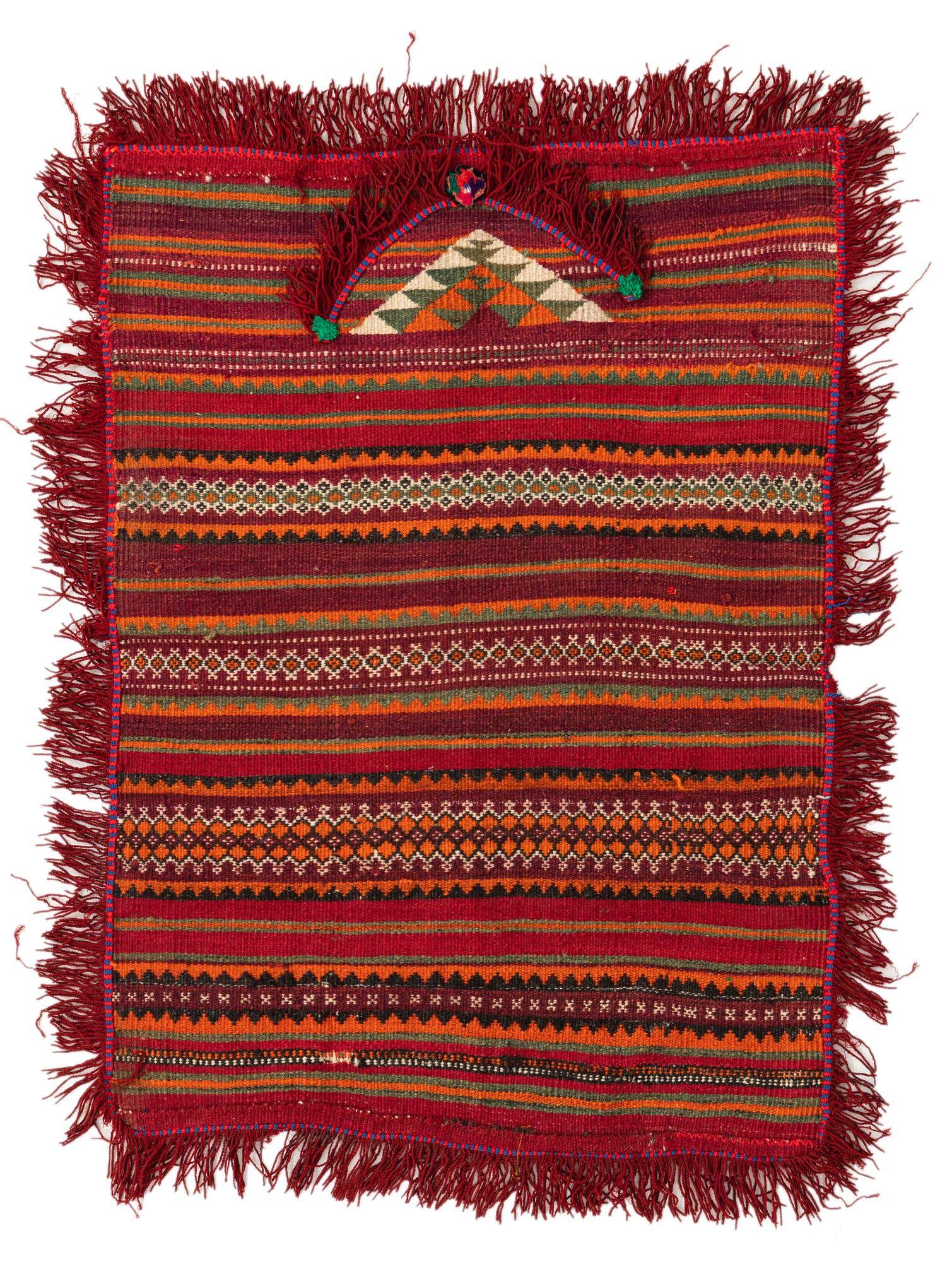 2' 10 x 4' 1 Hand Woven Kilim Fars Wool Rug
