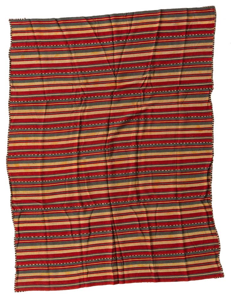 Detail image of 5' 3 x 9' 2 Hand Woven Kilim Fars Wool Rug