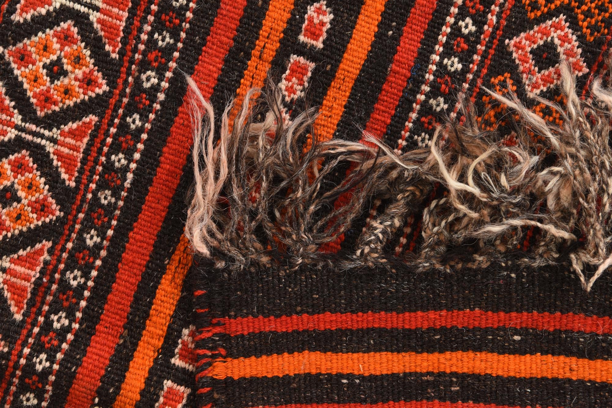 4' 9 x 9' 2 Hand Woven Kilim Fars Wool Rug