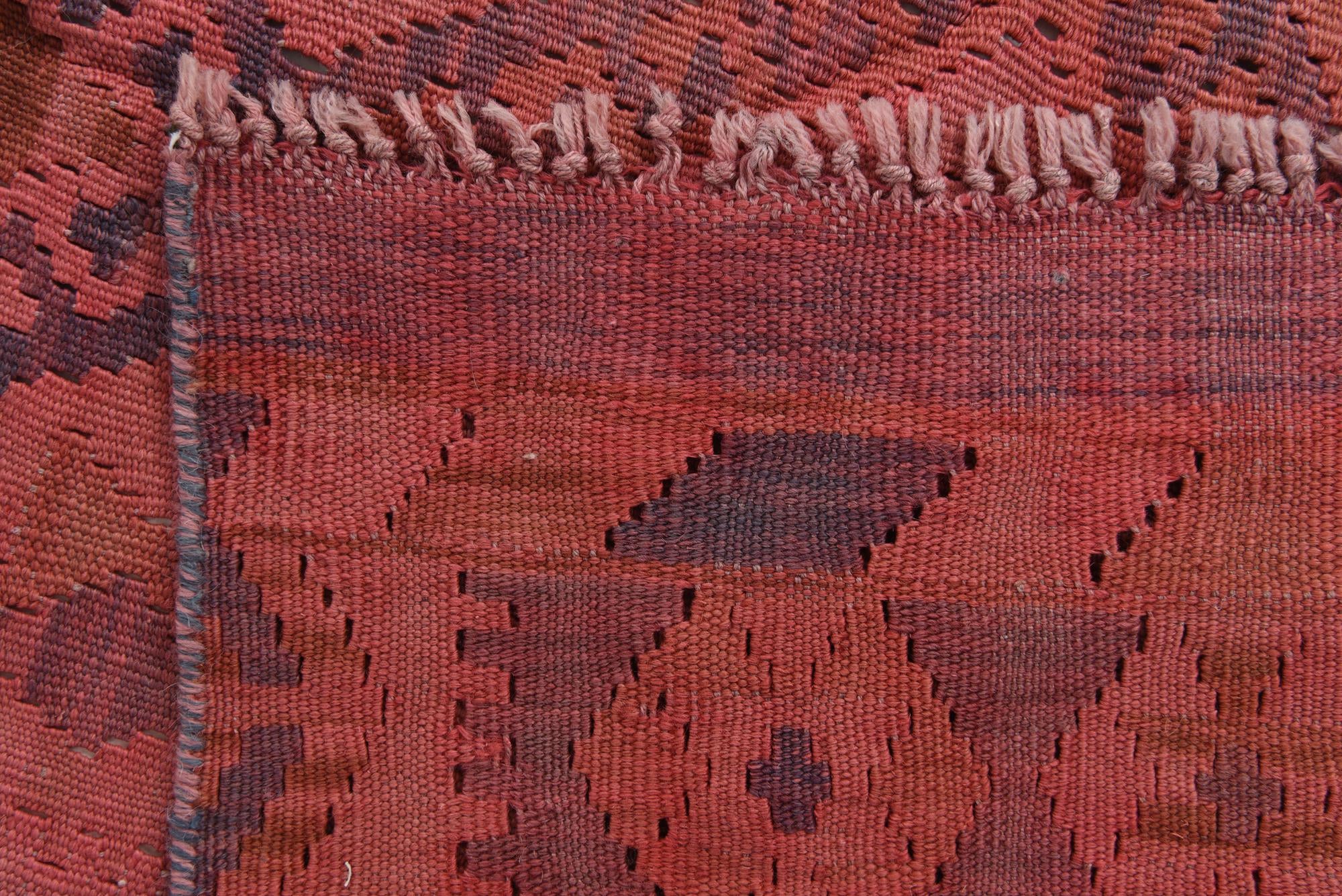 100cm x 200cm Hand Woven Kilim Fars Wool Rug
