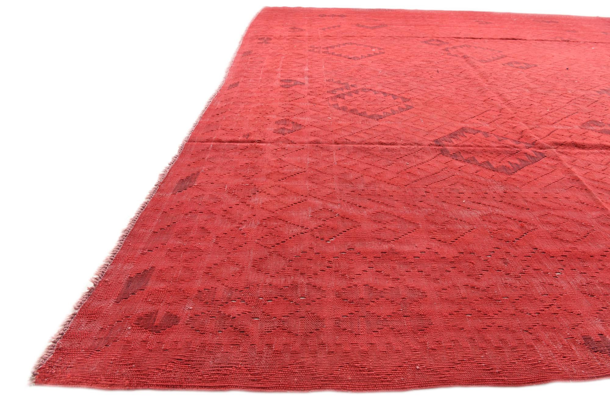 8' 7 x 11' 3 Hand Woven Kilim Fars Rug