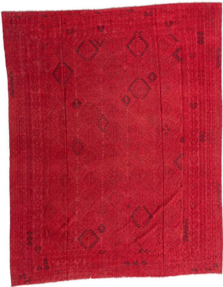 Detail image of 8' 7 x 11' 3 Hand Woven Kilim Fars Rug