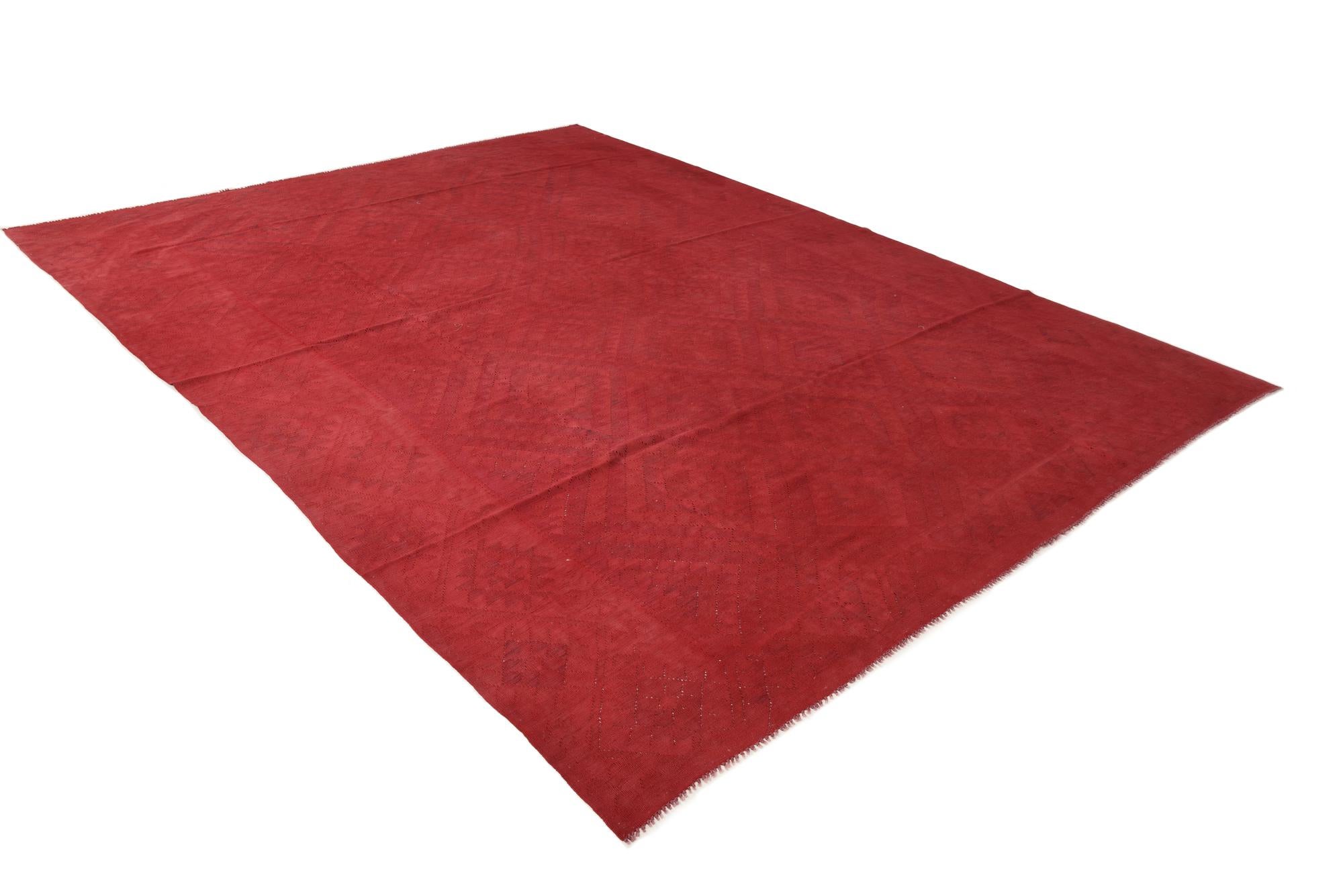 9' 7 x 12' 7 Hand Woven Kilim Fars Wool Rug