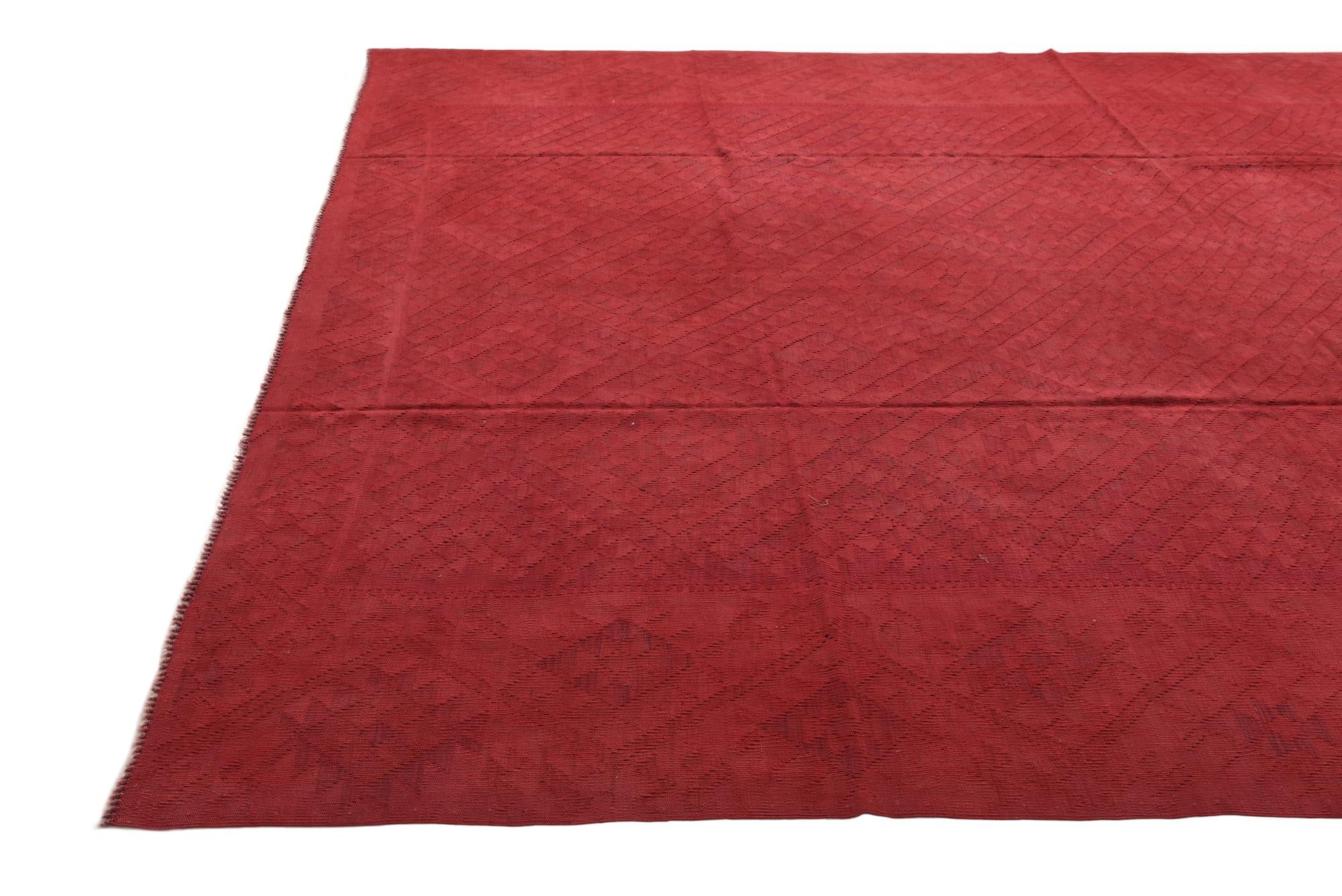 9' 7 x 12' 7 Hand Woven Kilim Fars Wool Rug