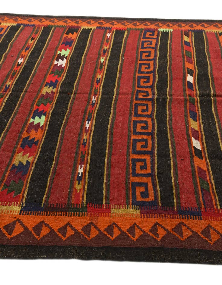 Detail image of 6' x 9' 9  Hand Woven Kilim Fars Wool Rug