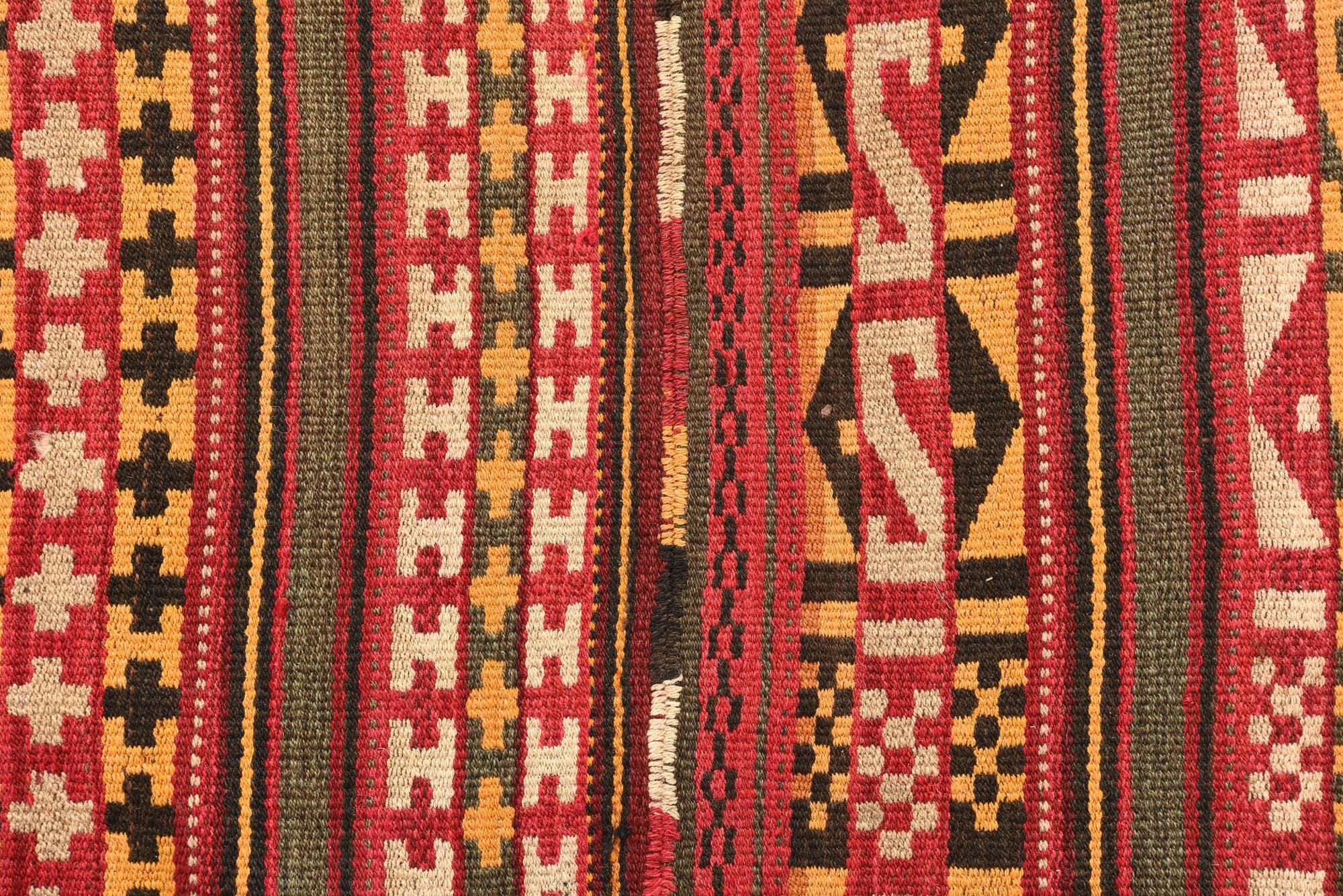 5' 5 x 10' 3 Hand Woven Kilim Fars Wool Rug