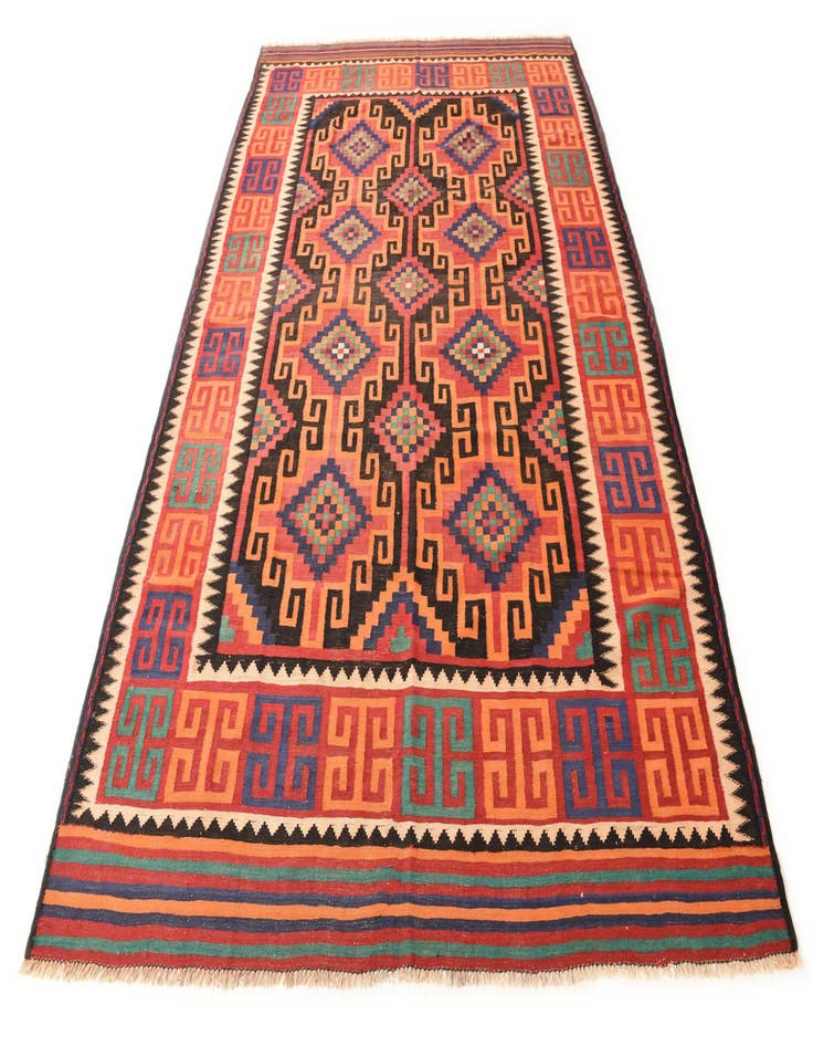 Detail image of 6' 4 x 9' 9  Hand Woven Kilim Fars Wool Rug