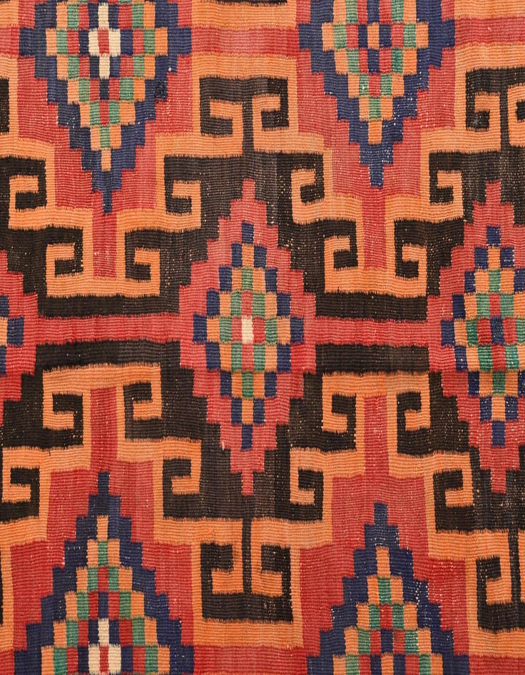 Detail image of 6' 4 x 9' 9  Hand Woven Kilim Fars Wool Rug