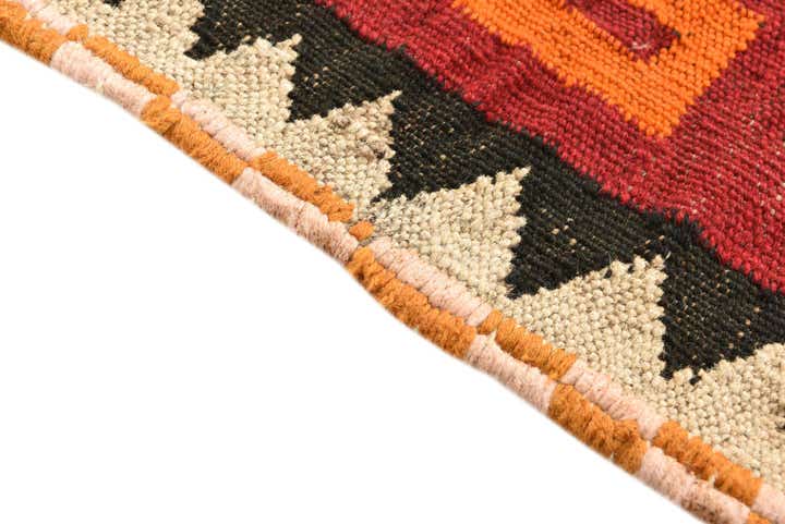 4' 3 x 5' 1 Hand Woven Kilim Fars Wool Rug