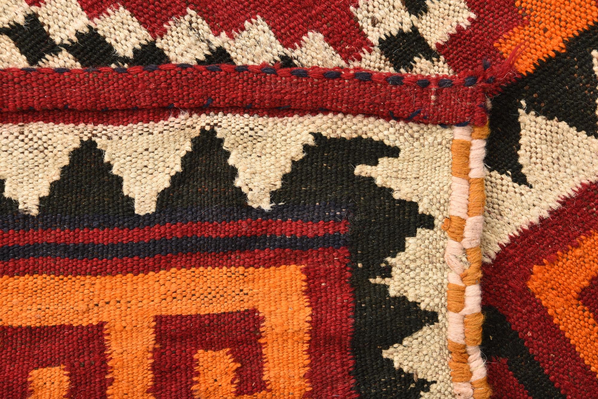 130cm x 155cm Tejido a mano Kilim Fars Alfombra Lana